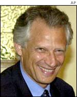 French Foreign Minister Dominique de Villepin