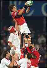 Munster lock Donnacha O'Callaghan who was involved in the fracas in the 10th minute