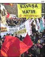 Anti-war demonstration in Ankara