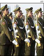 Iraqi honour guard during Army Day celebrations