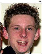 Jamie Bell at the BAFTAs 2001