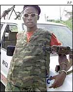 An Ivorian rebel 