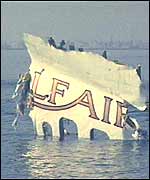 Crashed Gulf Air plane