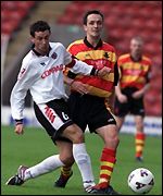 Jack Ross in action for Clyde against Partick Thistle