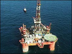 North Sea oil rig