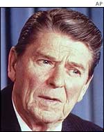 Former US President Ronald Reagan
