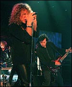 Robert Plant with Jimmy Page