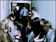 Men waiting for DNA tests