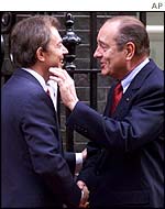Tony Blair and Jacques Chirac