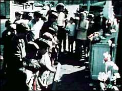Children at shrine set up to Eamon McDevitt