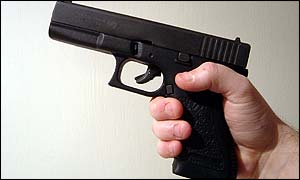 REPLICA - it's a semi-automatic, blank firing replica of a GLOCK 17 