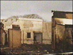 La Mon restaurant after bombing