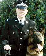 Pc Ged Walker, and his dog Kai