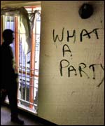 Shotts Prison damaged