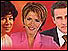 Head shots of three current presenters