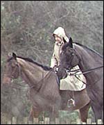 The Queen horse-riding