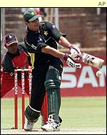 Inzamam-ul Haq in action