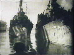 Ships leave harbour en route to Pacific