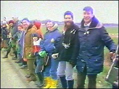 Part of the human chain