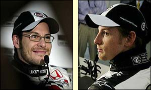 Jaques Villeneuve will be partnered at BAR by Jenson Button