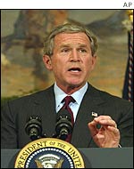 George W Bush makes his statement about affirmative action