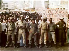 Tens of thousands marched to protest against the mercenaries