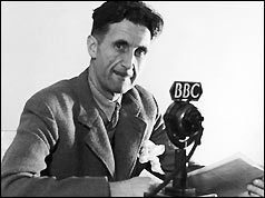 George Orwell working for the BBC in 1943