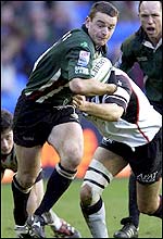 Nick Burrows had a great game in the London Irish midfield