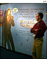 A stand at the Midem music industry conference in Cannes, France