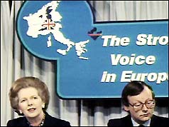 Margaret Thatcher and John Gummer