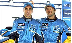 Spanish rising star Fernando Alonso replaces Jenson Button at Renault for 2003 season