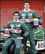Jaguar drivers Antonio Pizzonia and Mark Webber