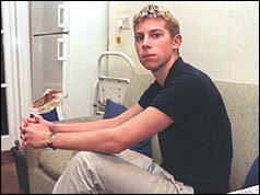 William Straw sitting on a sofa