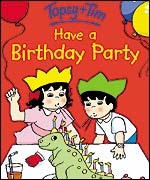 Topsy and Tim have a birthday party. Copyright: Ladybird
