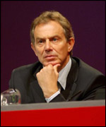British Prime Minister Tony Blair