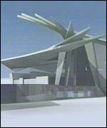 Computer simulation of the proposed building