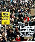 Paris anti-war demonstration