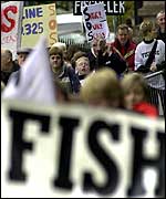 Fishermen's protest