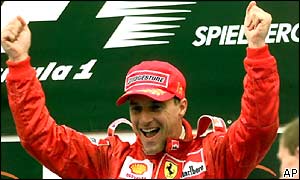 Irvine tasted success as team-mate to Michael Schumacher at Ferrari after moving from Jordan in 1996