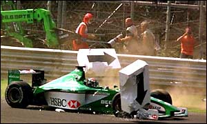 Irvine was blighted by an under-performing car from 2000-02 while driving for the fledgling Jaguar team