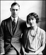 King and Queen on their engagement in 1923