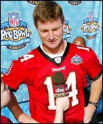 Johnson faces the press