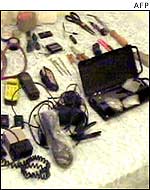 Materials seized in raid