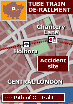Map of Chancery Lane area