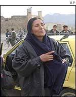 Noorya, 45, smiles after taking the practical portion of her driving test