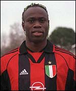 Taribo West in his Milan days