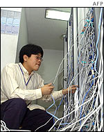 Computer technician in South Korea