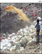 Destruction of suspected Iraq biological agents