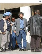 Man (c) thought to have attended an interview with UN arms inspectors in Baghdad