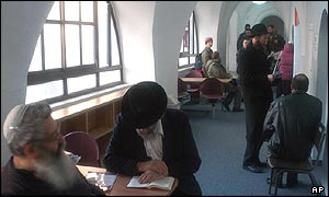 Inside a Jerusalem polling station